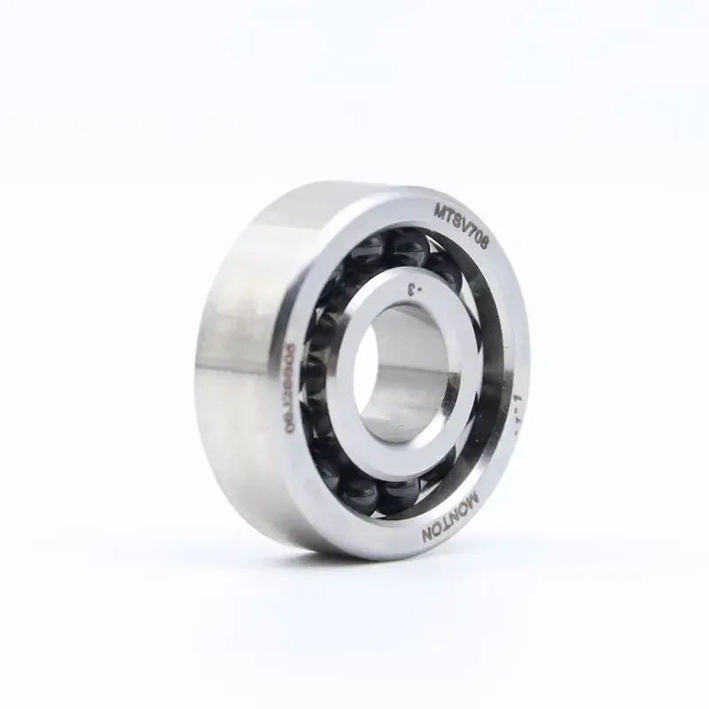 708 Single Row Hybrid Ceramic Bearing Full Si3N4 Balls No Cage 2RS Seals Angular Contact Ball Bearing for Turbocharger
