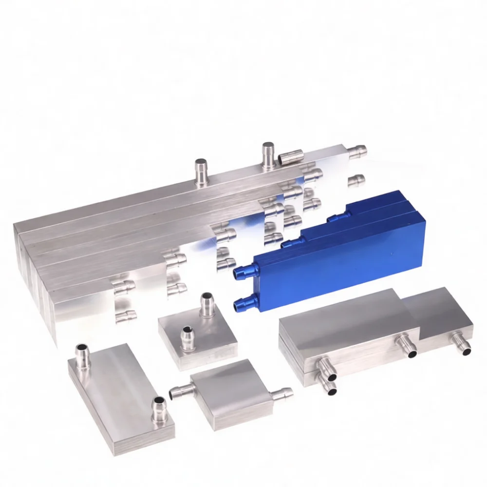 Aluminum Water Block Heat Exchanger For Peltier Module CPU GPU Liquid Cooling Radiator Thermal Transfer Cooling Device