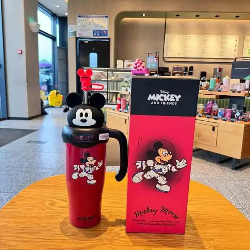 Disney Mickey Mouse Thermos studente bollitore sportivo tazza d'acqua per bambini tazza di raffreddamento per caffè Minnie Mouse regali di festa perimetro