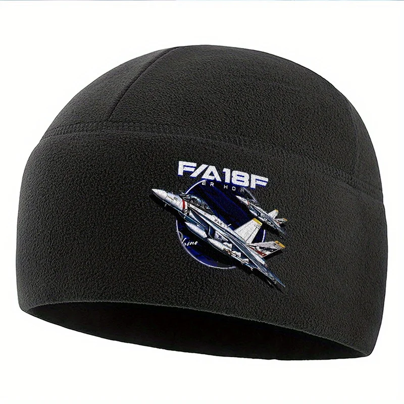 F/A-18F Fighter Jet Sky hombres mujeres Unisex gorro Jersey gorra térmica de invierno cálido Navidad al aire libre ciclismo senderismo esquí Lov