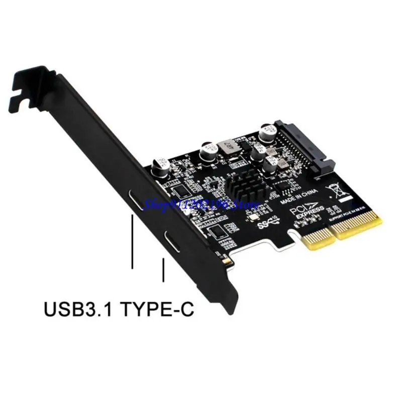 

P82A USB 3.1 to PCI-E 2 Port PCI-Express Expansion Card 15Pin Power Connector