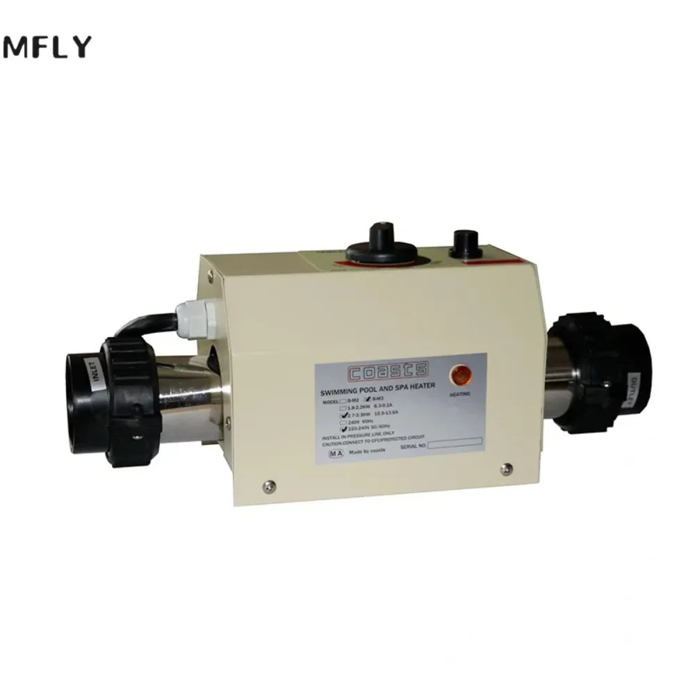 Mini calentador de agua eléctrico de 3KW, termostato de 220V para bañera, SPA, baño para masaje, bañera de hidromasaje y calefacción de Jacuzzi