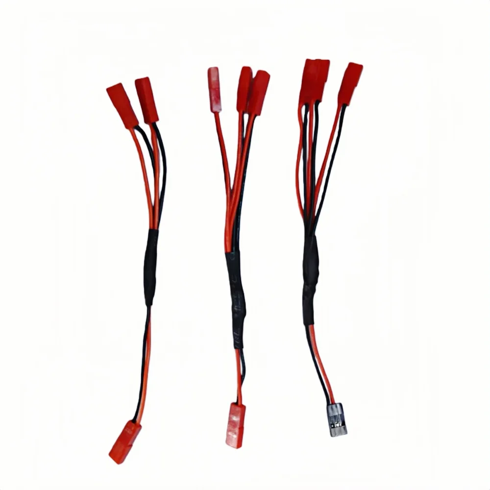 Three In One Cable Esc Power Supply External Wiring Jst For 1/10 Rc Crawler Car Defender Traxxas Trx4 TRX-6 Tactical Unit Bronco