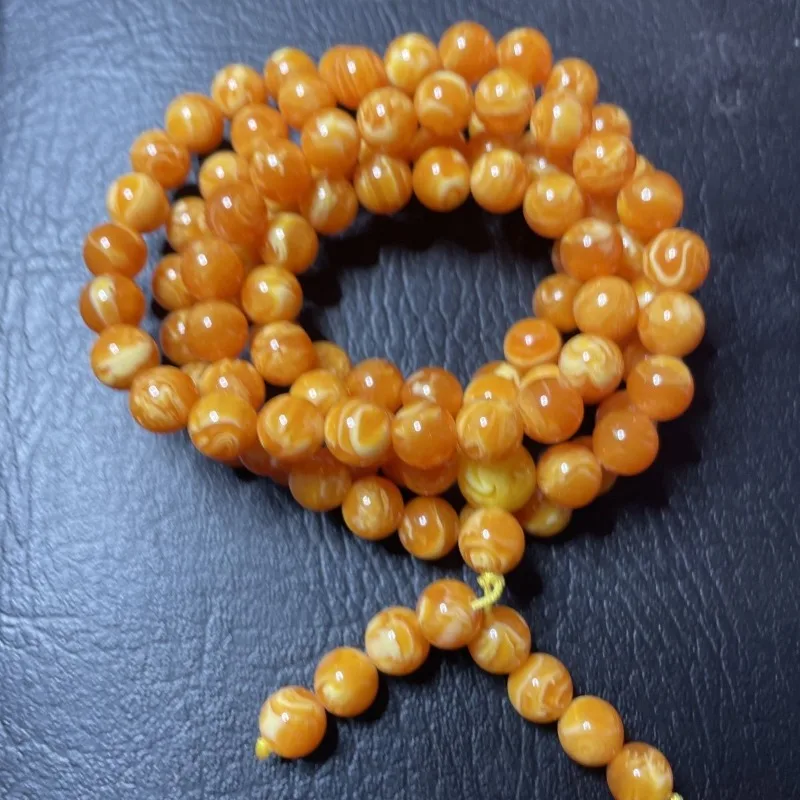 

Beeswax Amber Fashion Personality Male and Female Couples Jewelry