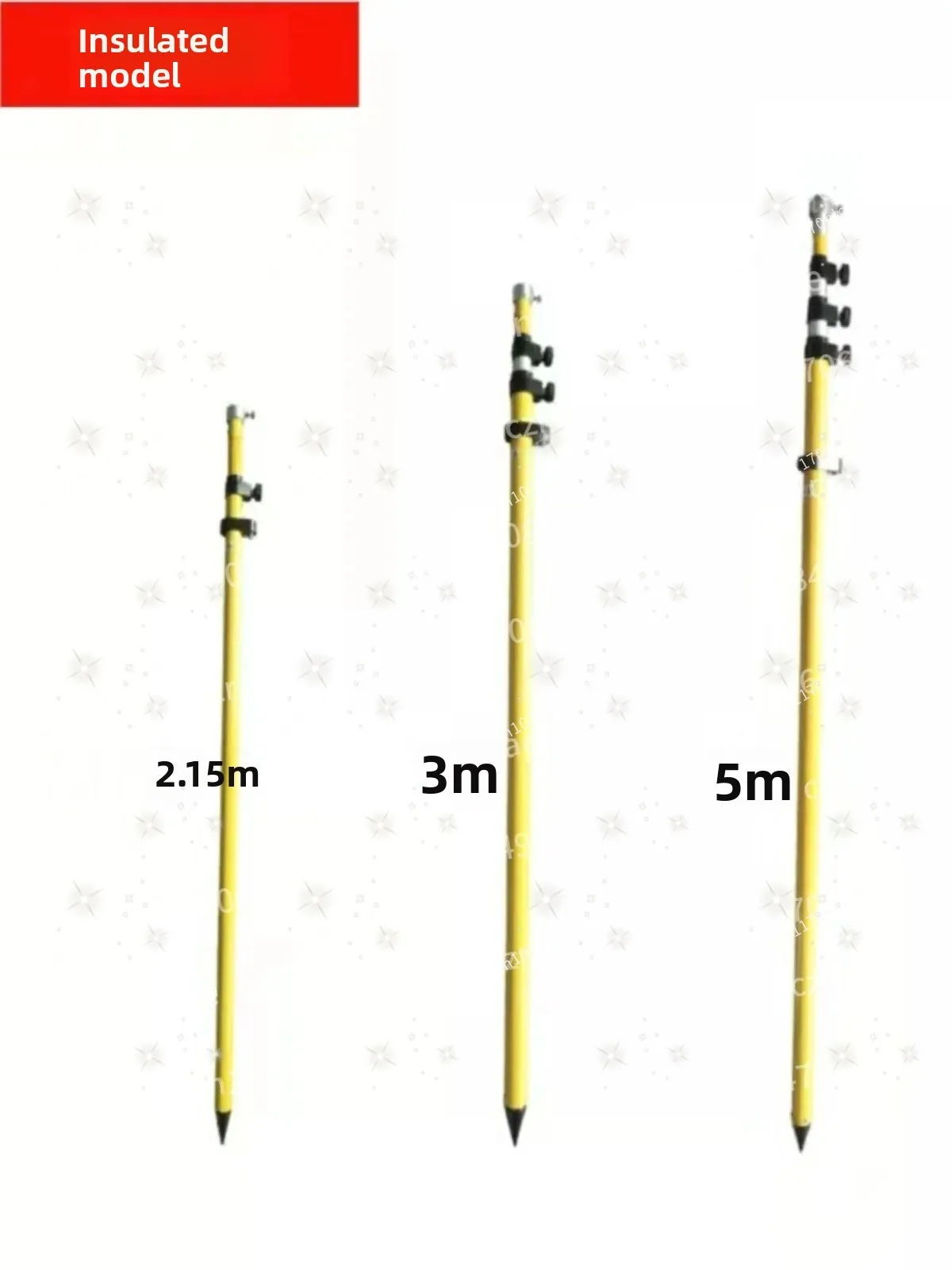 Total Station Alignment Pole Holder 2m 3m 5m GPS/RTK Measurement Prism Pole Carbon Pole Bipod Tripod