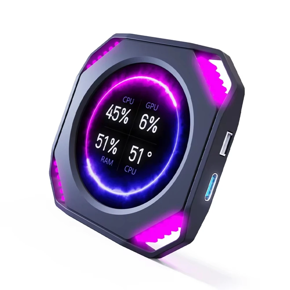 T35C Dr21 Visual 2.1-Inch Usb Computer Diy Monitoring Dynamic Type C Secondary Screen Display Editable Water-Cooled Scree A