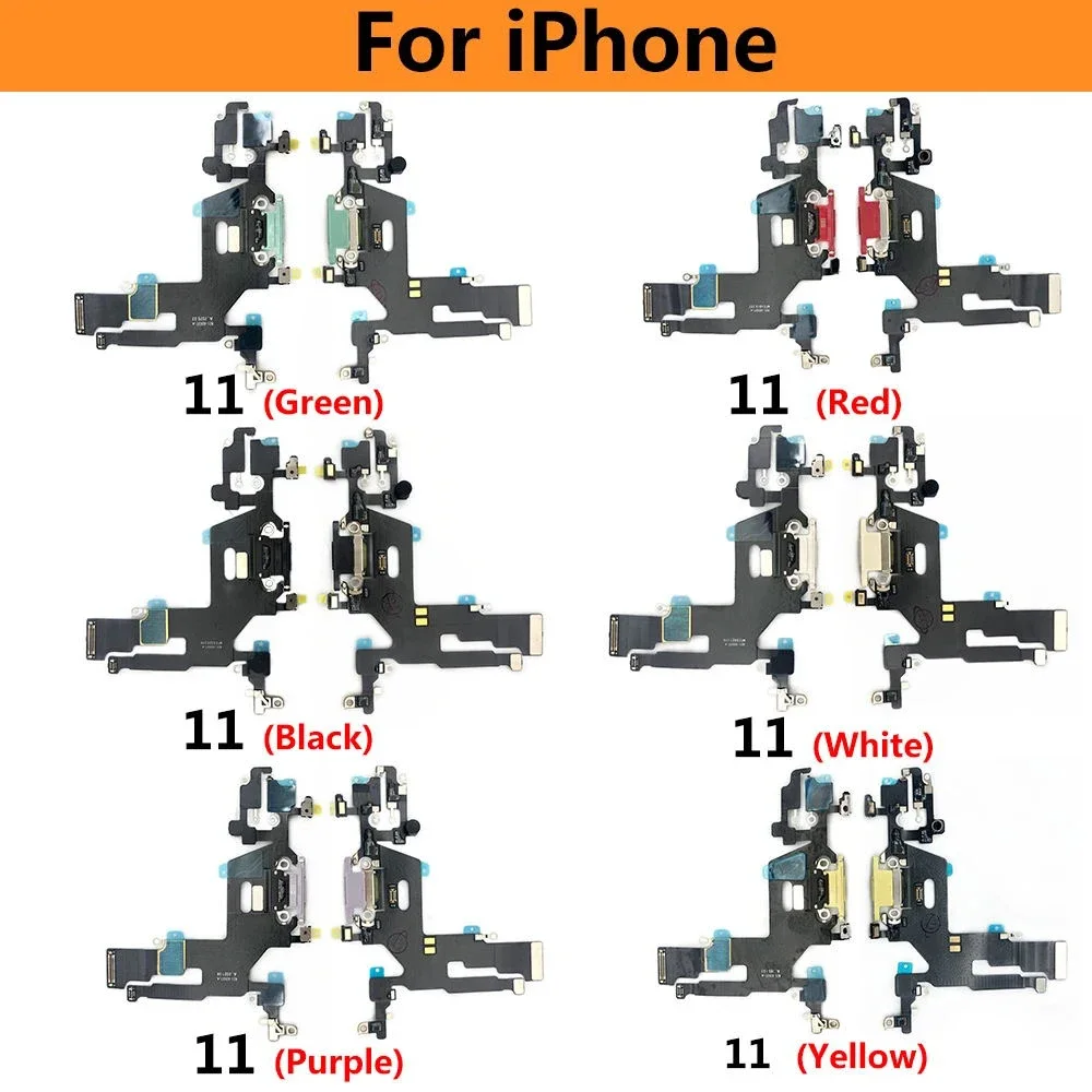 New USB Charging Port Charger Board Flex Cable For iPhone 11 Pro 11Pro Max Dock Connector With Microphone