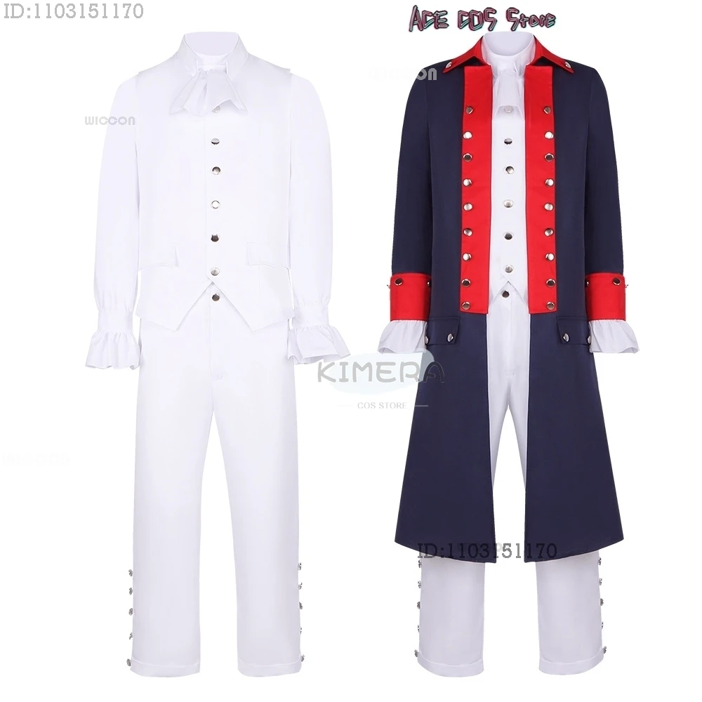 Hamilton COSPLAY-Disfraz de escenario Musical, vestido de baile de caballero Alexander, uniformes medievales para adultos, traje Retro