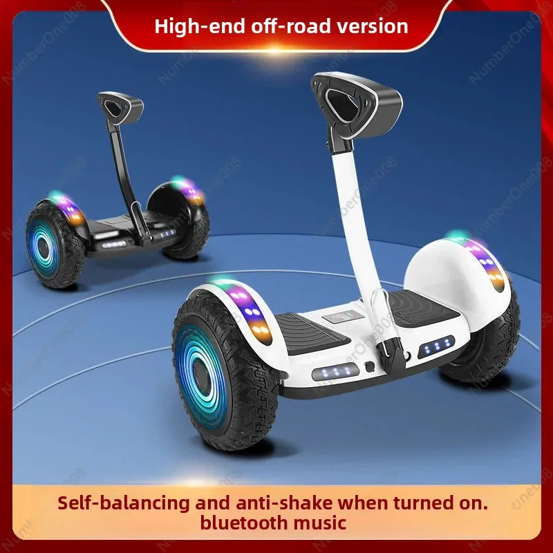 Electric Smart Self Balancing Scooter for Kids Ages 6-16 Adults APP Leg Control with Handrail Parallel Vehicle