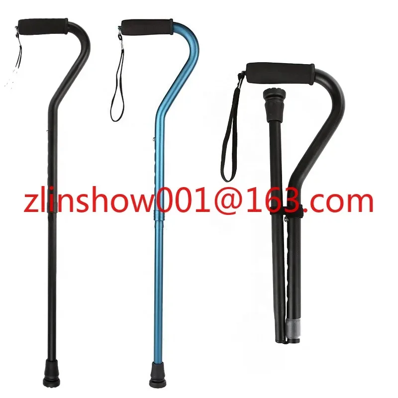 high quality Aluminium Alloy Folding hiking Cane  Freely adjustable telescopic Walking Sticks  for elderly