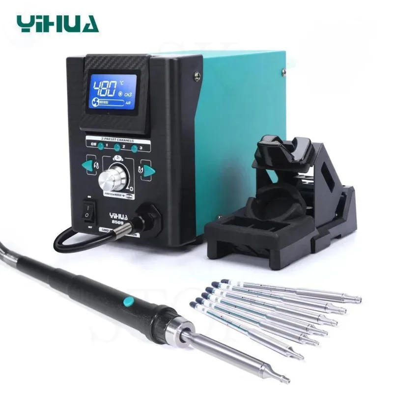 YIHUA 8509-I  Hot Air Gun Soldering Station Rework Welding Tools Desoldering Chips Digital Display, BGA Recycling Station