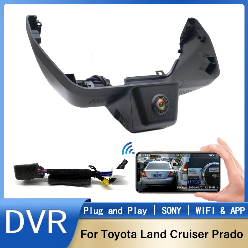 

New! UHD 4K 2160P Plug and Play DVR Dash Cam Video Recorder for Toyota Land Cruiser Prado 250 LC250 J250 2024 2025 Dashcam