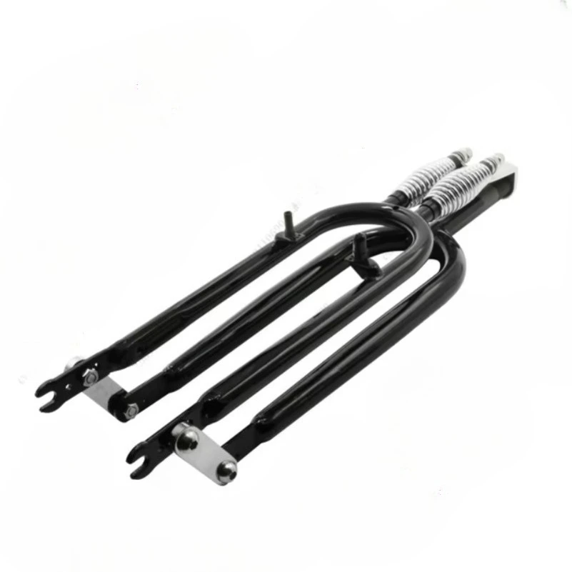 New 26 Inch 24 Inch Double Spring Retro Beach Bike Connecting Rod Front Fork Modified Indian V Brake