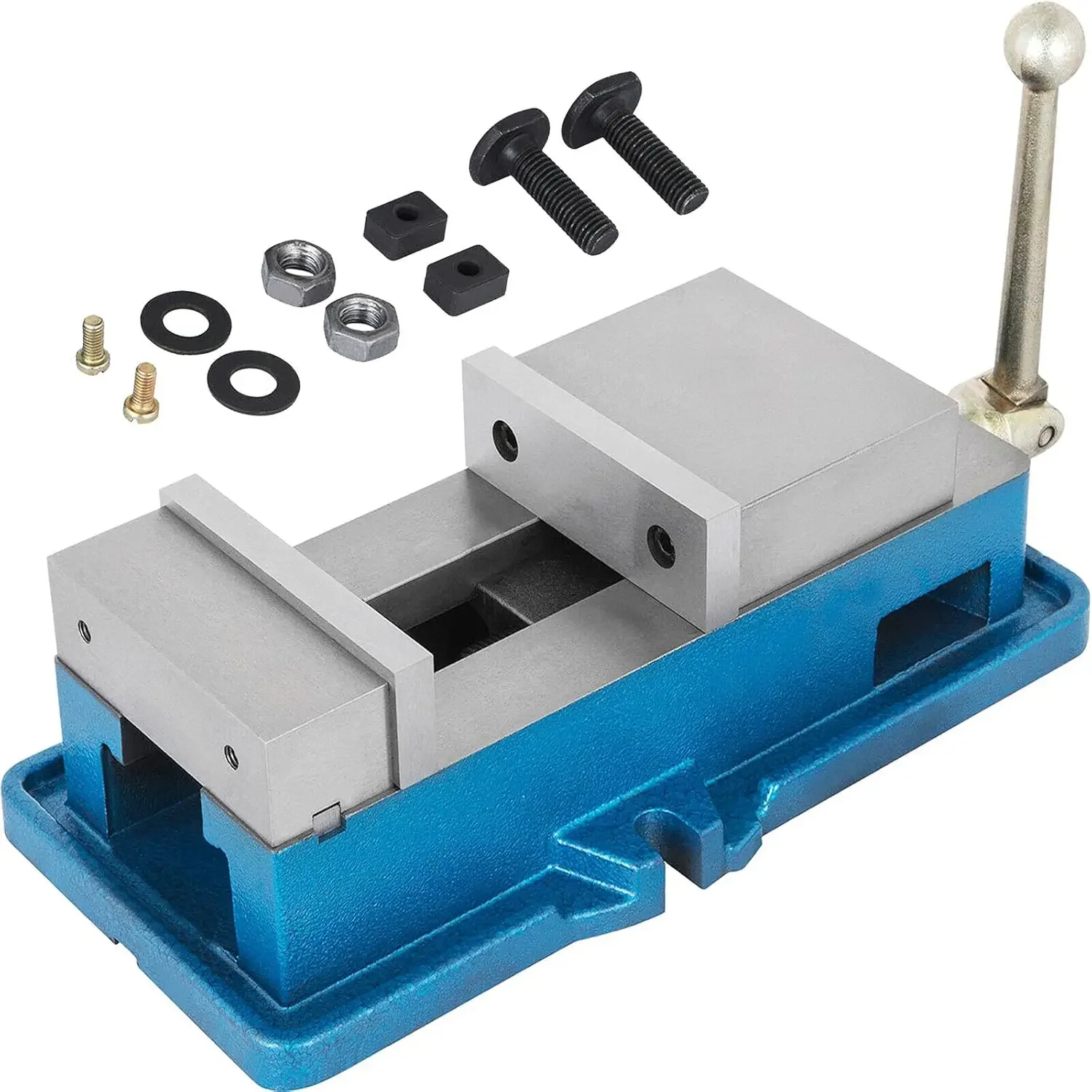 

4 Inch ACCU Lock Down Vise Precision Milling Vise 4 Inch Jaw Width Drill Press Vise Milling Drilling Machine Bench Clamp