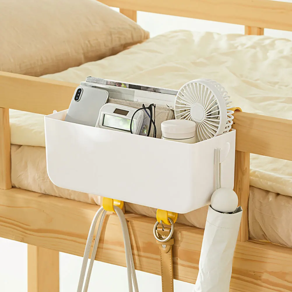 

Bedside Caddy Hanging Box Bed Organizer Storage Basket Sundries Container Dorm Kitchen Baby Bed Multi Functional Practical Gift