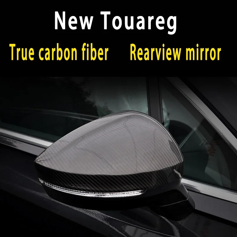 

Car Styling For New Touareg 2019 2020 2021 2022 carbon fibre Rearview mirror Protective Cover Accessory