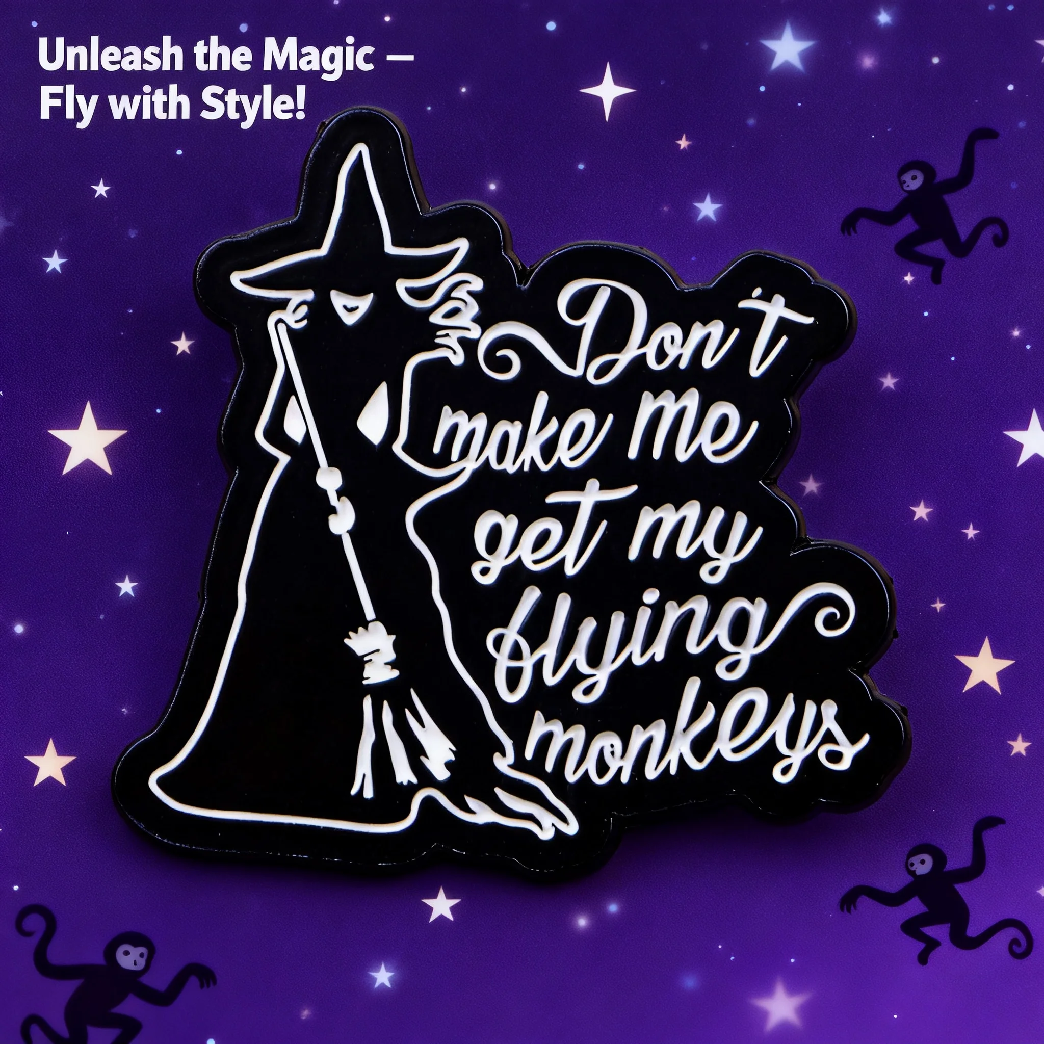 

Забавные эмалевые значки-броши «Ведьма» для женщин и мужчин, готические панк-украшения, аксессуары для косплея, броши для рюкзаков, значки на лацкан, подарок на Хэллоуин