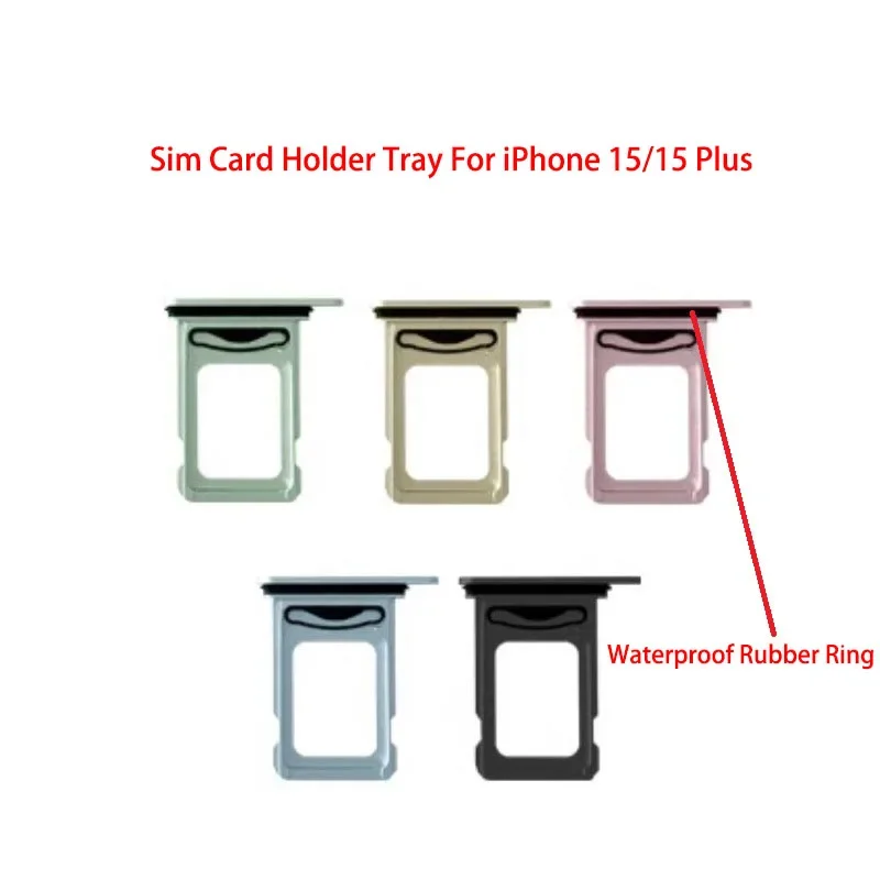 

New SIM card socket holder slot single dual tray adapter for iPhone 15 15plus