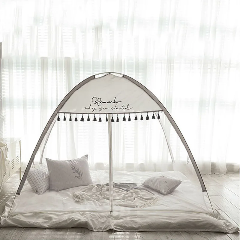 

Foldable Bottomless Yurt Children's Mosquito Net Free Installation Baby Mosquito Net Single Door Double Door Crib Mosquito Net