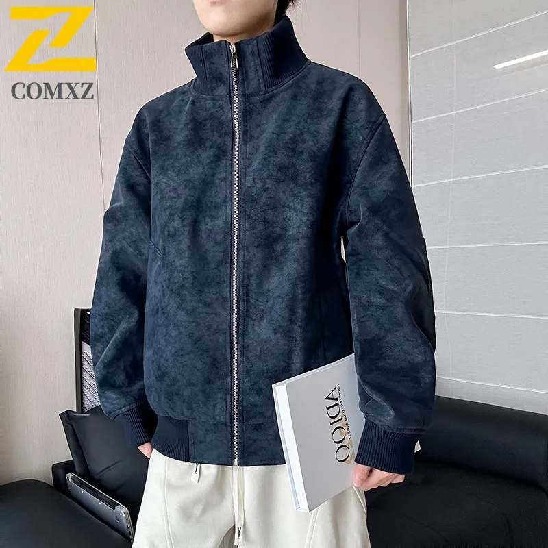 

COMXZ Мужская приключенческая куртка высокого класса с воротником-стойкой, уличное многофункциональное пальто, повседневная модная удобная осенняя ветровка