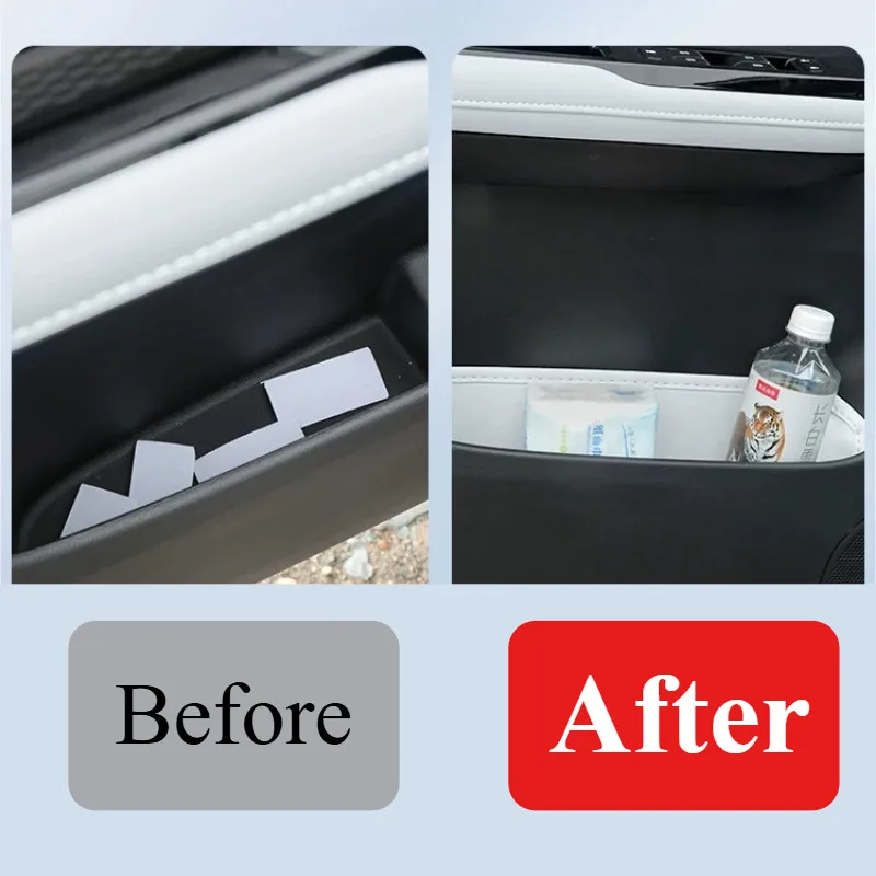 For Aion Y Plus Door Pocket Storage Box Side Mount Organizer for Bottles Maps and Small Umbrellas