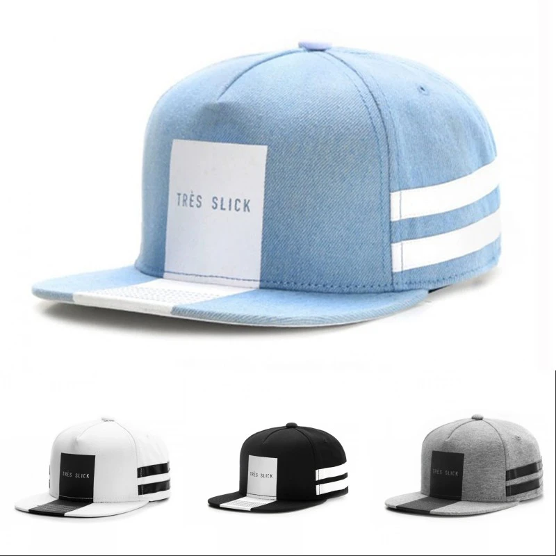 Striped Flat Edge Hat Fashion High Quality Unisex Baseball Caps Street HipHop Hat Outdoor Leisure Sunshade Hat