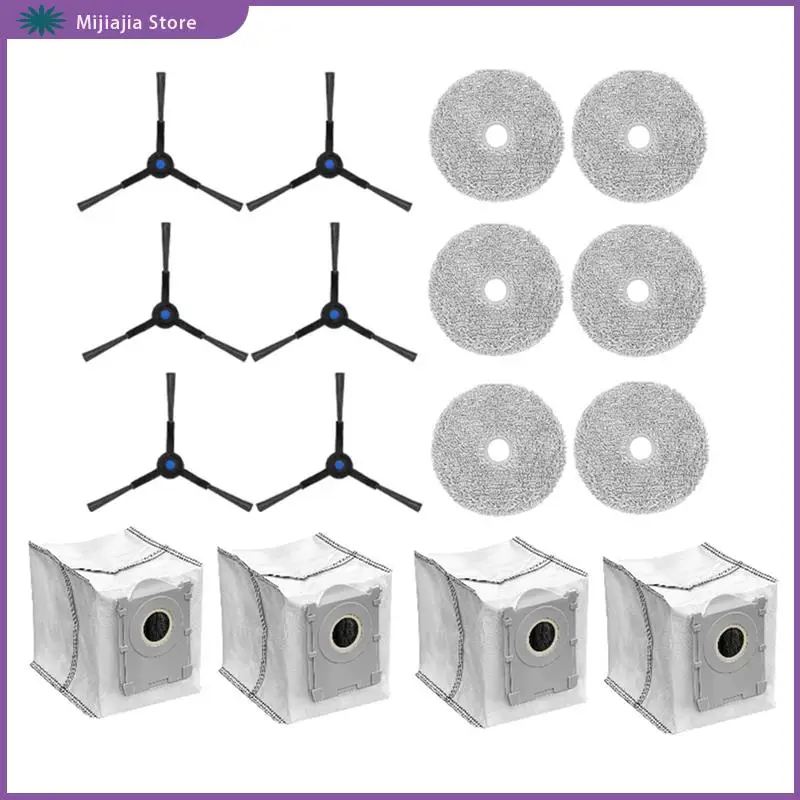 استبدال فرشاة جانبية ممسحة القماش فلتر Hepa 16 قطعة لمبيعات المكنسة الكهربائية الصغيرة Ecovacs Deebot