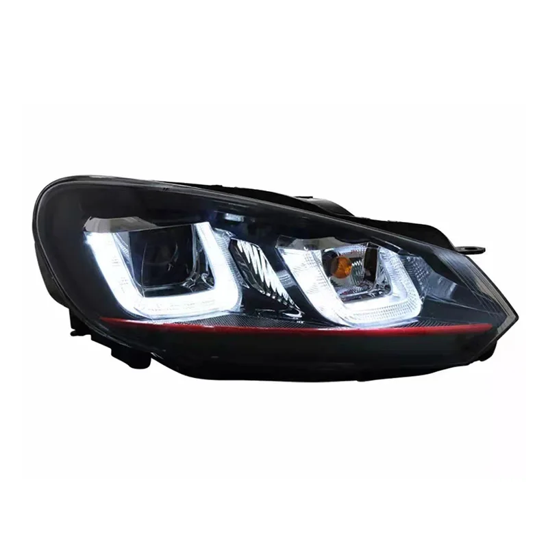 Suitable for Golf 6MK6 Headlight 2009-2012 R20GTI Headlight Drl Projector Lens Automotive Accessories New Lights