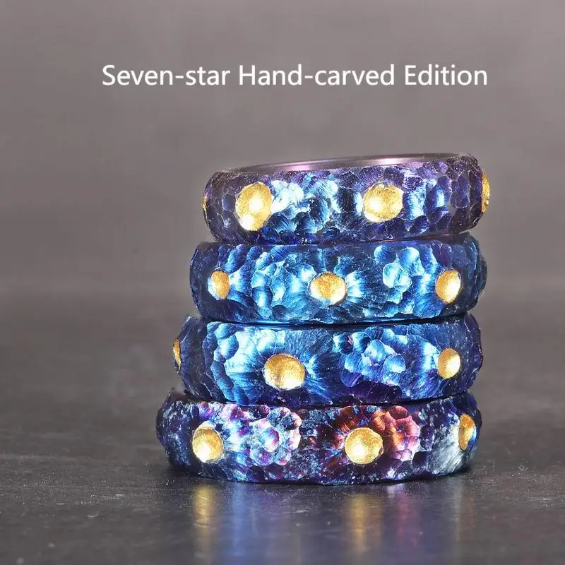 

Кольцо из титанового сплава, кольцо, король кольца, кольцо, хвостовое кольцо, подарок, пара, ручная резьба, текстура (3)