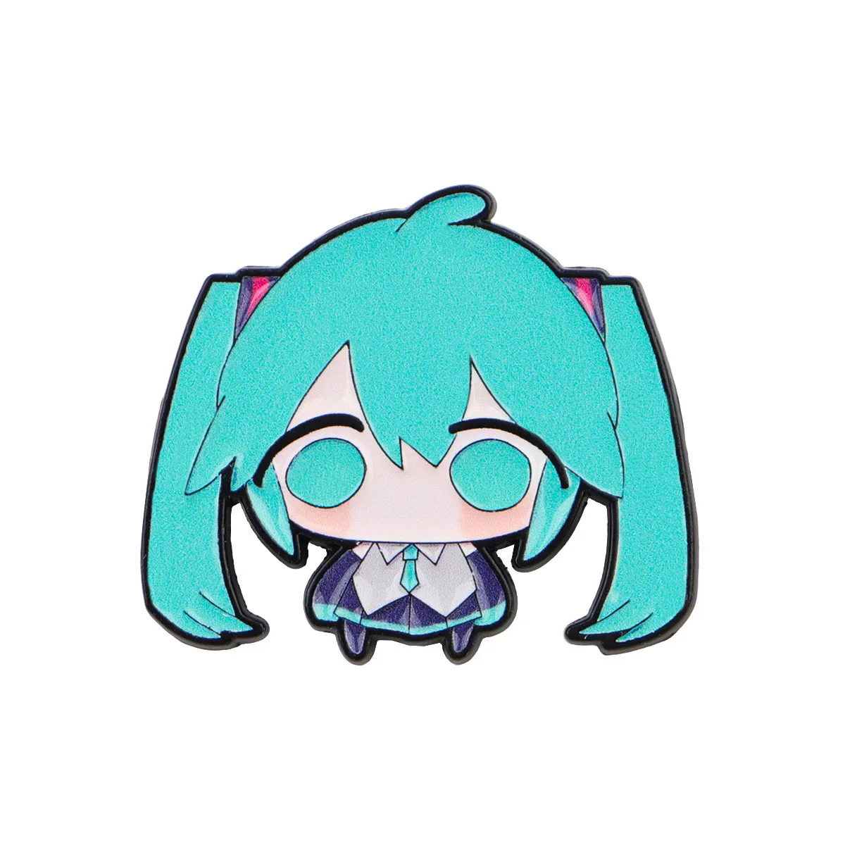 Anime Girl Q Version Enamel Pins Kawaii Virtual Singer Brooches Backpack Hat Clothes Badge Decoration Fans Collection Gift image 5