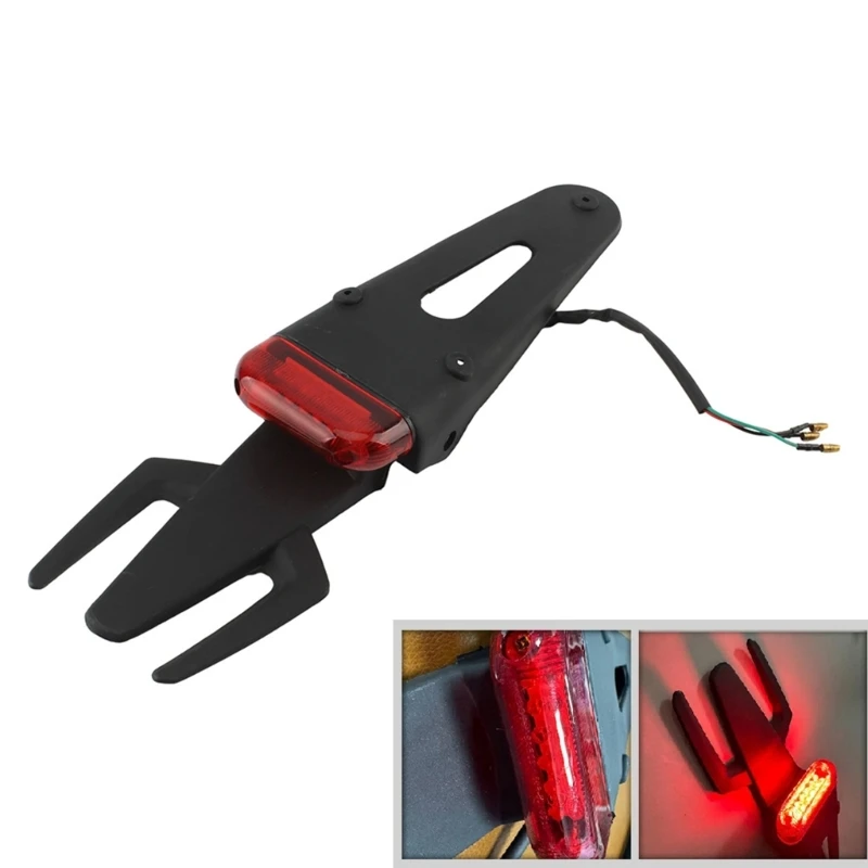 

0XXD LED Taillight Rear Mudguard License Plate Bracket with LED Light for Motorcycles