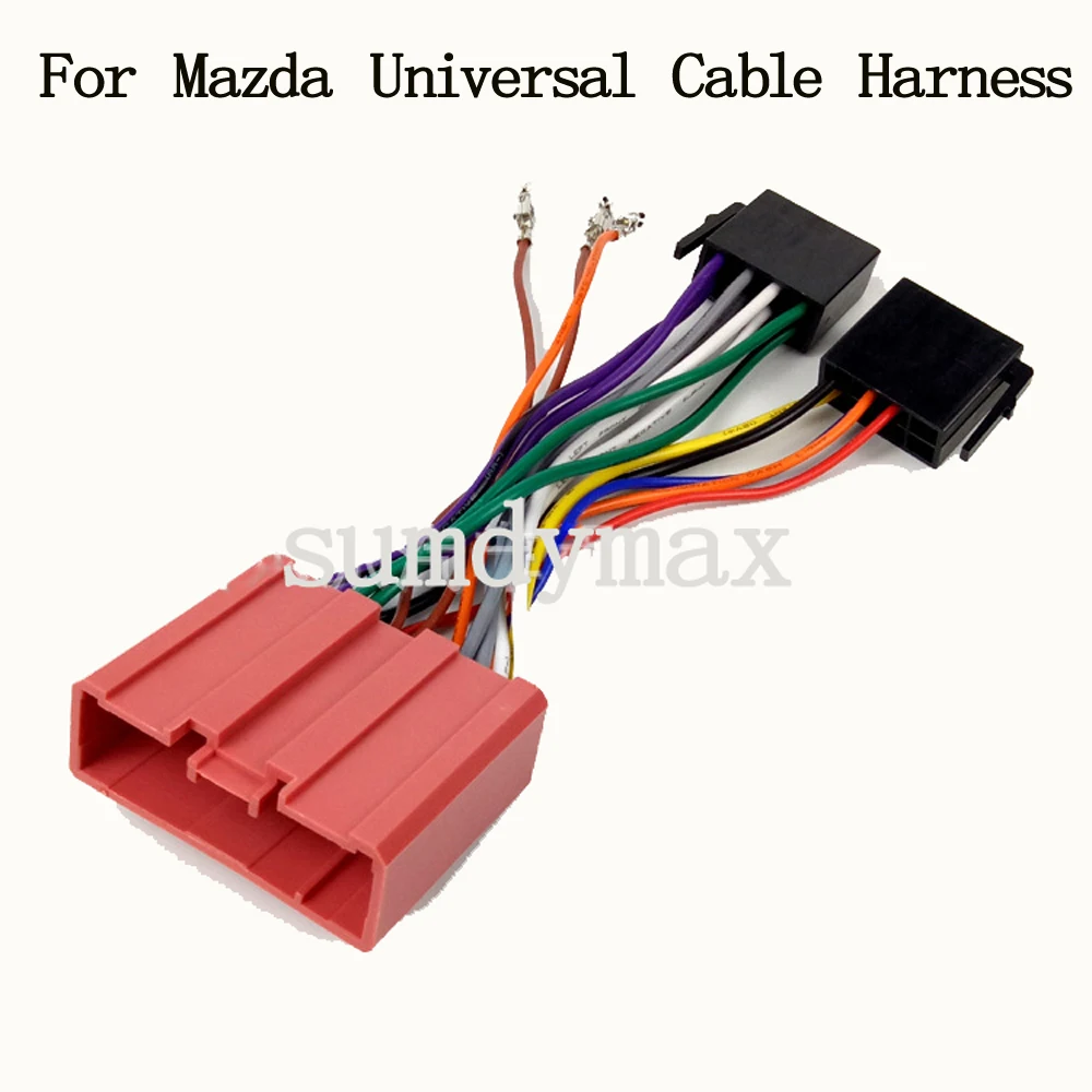 

Original car audio modification connector for Mazda Car Radio Stereo ISO male plug Connector Transfer Cable Harness Adapter