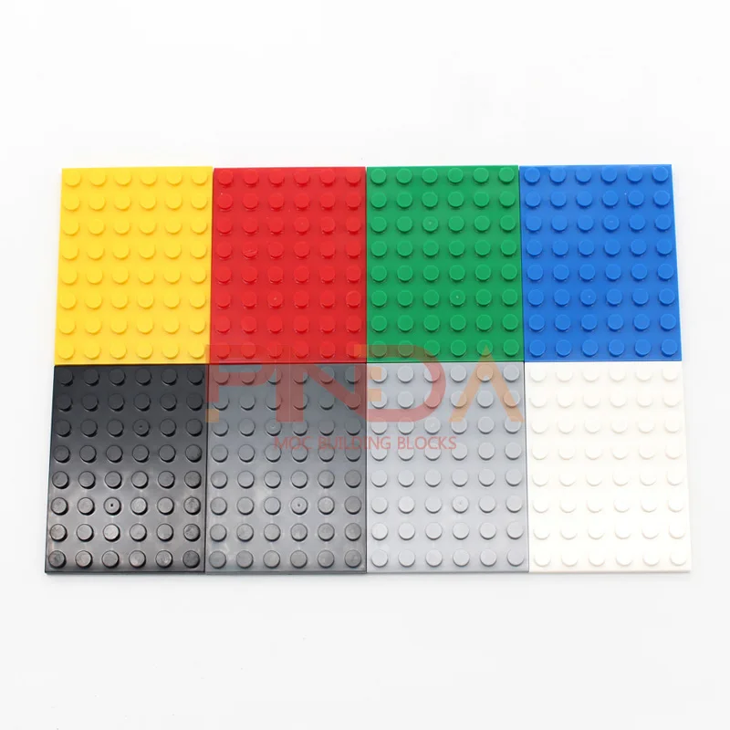 10pcs/bag MOC Brick Parts 3036 Plate 6x8 Building Block Classic Enlighten Architectural Baseplate Compatibility Accessories Toys