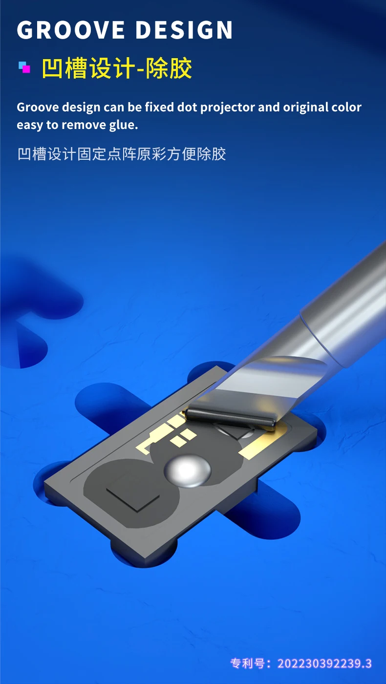 Mecânico F-FIX dot projetor rosto id dispositivo elétrico para iphone x xs xsmax 11 12 13 pro max face id dot matriz estêncil plantio estêncil estanho