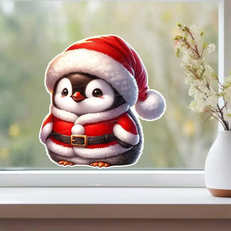 Santa Animal Wall Sticker Baby Room Decoration Bedroom Home Wallpaper Nursery Decor Decals Festive Christmas Designs S804