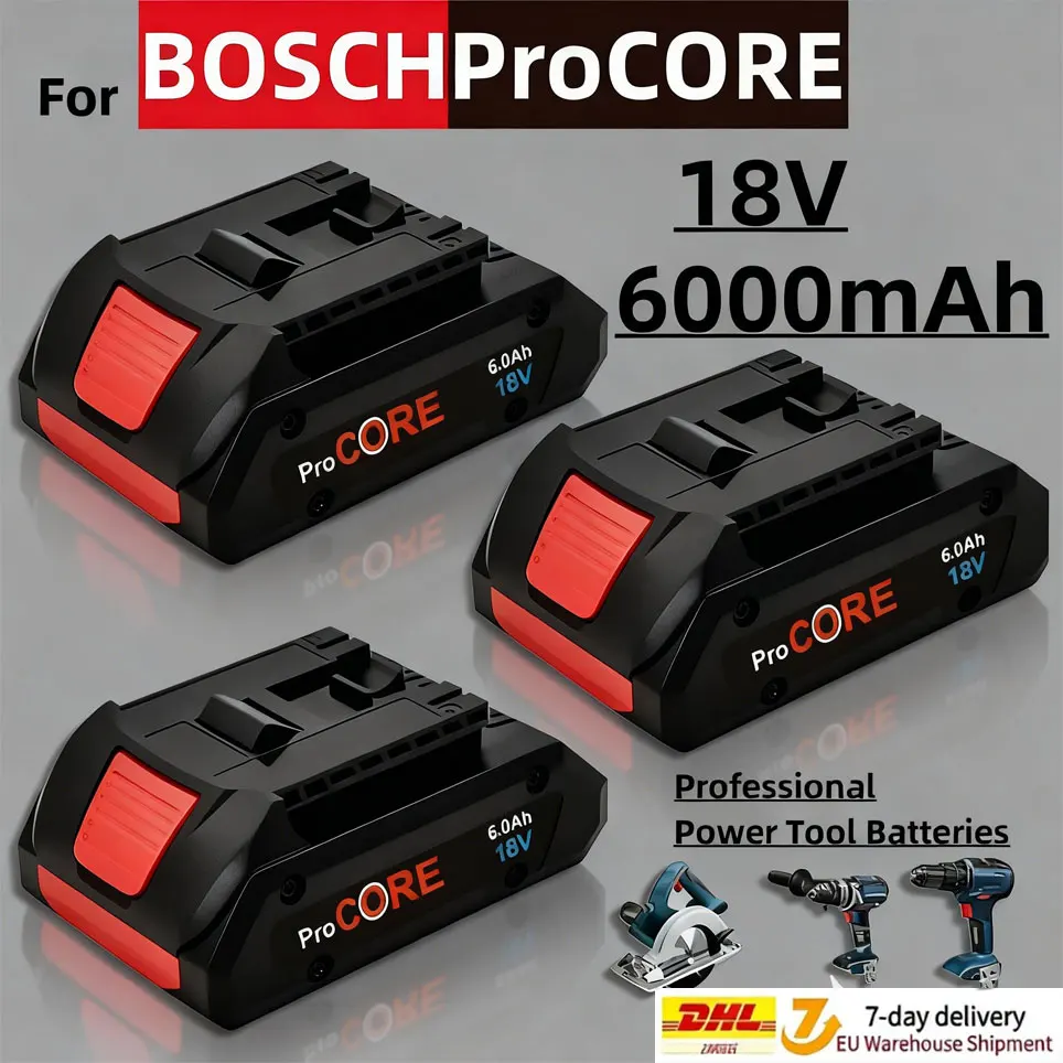 Paquete de Baterías de Iones de Litio con Batería 21700 Integrada de 18V 18Ah GBA18V80 para Taladro Inalámbrico Bosch de 18 Voltios MAX