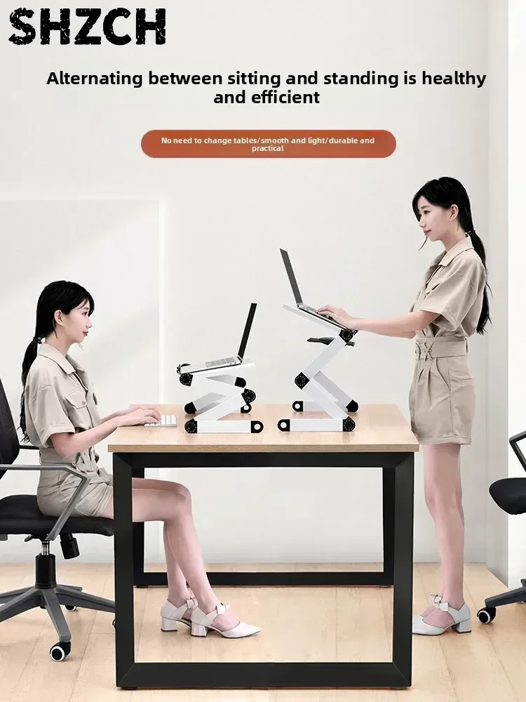 Ergonomic Standing Desk Computer Table Extendable Laptop Stand for Bed Office Study Adjustable Height Workstation
