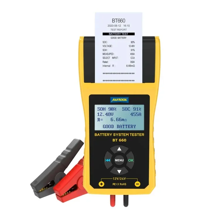 OEM BT660 12V Data Printing Hybrid Battery Tester Leak Tester EV Battery Tester