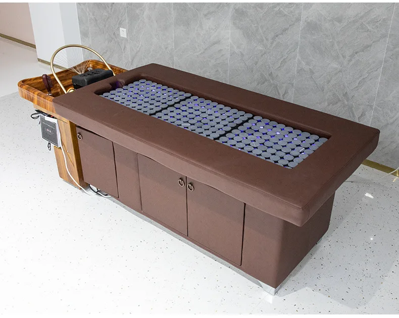 Hair washing bed, moxibustion bed, water circulation head therapy bed, beauty salon, physical therapy bed, ear picking bed