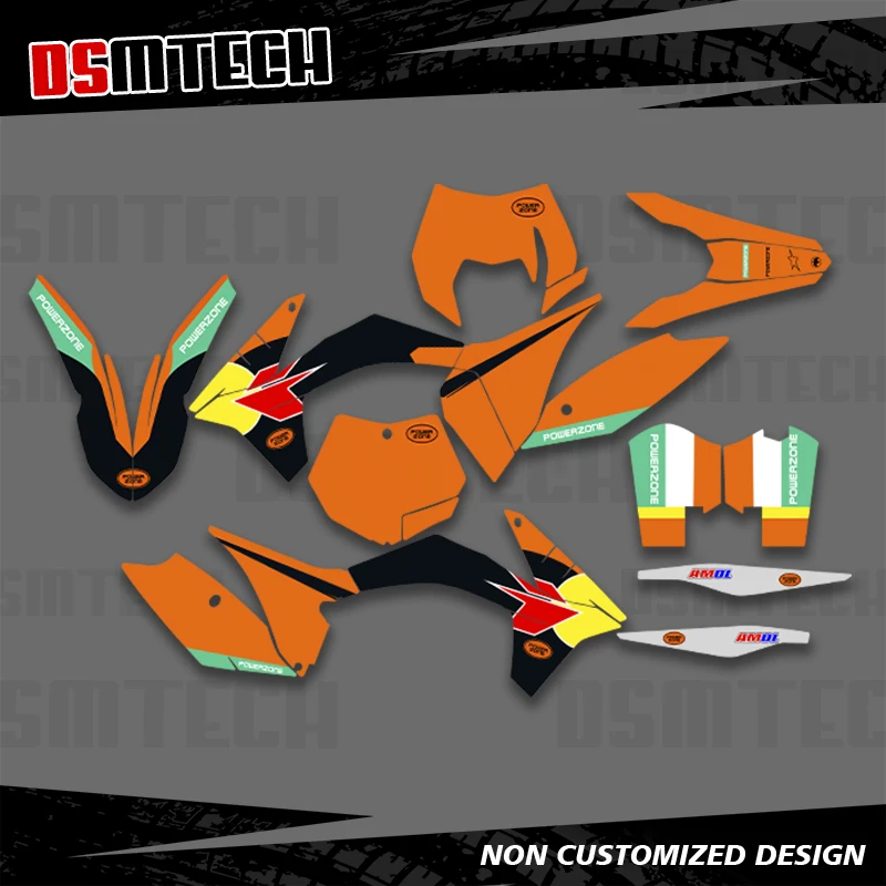 

DSMTECH полная графика наклейки мотоцикл фон на заказ для KTM 2011-2012 SXF EXC EXC-F 125 250 300 008