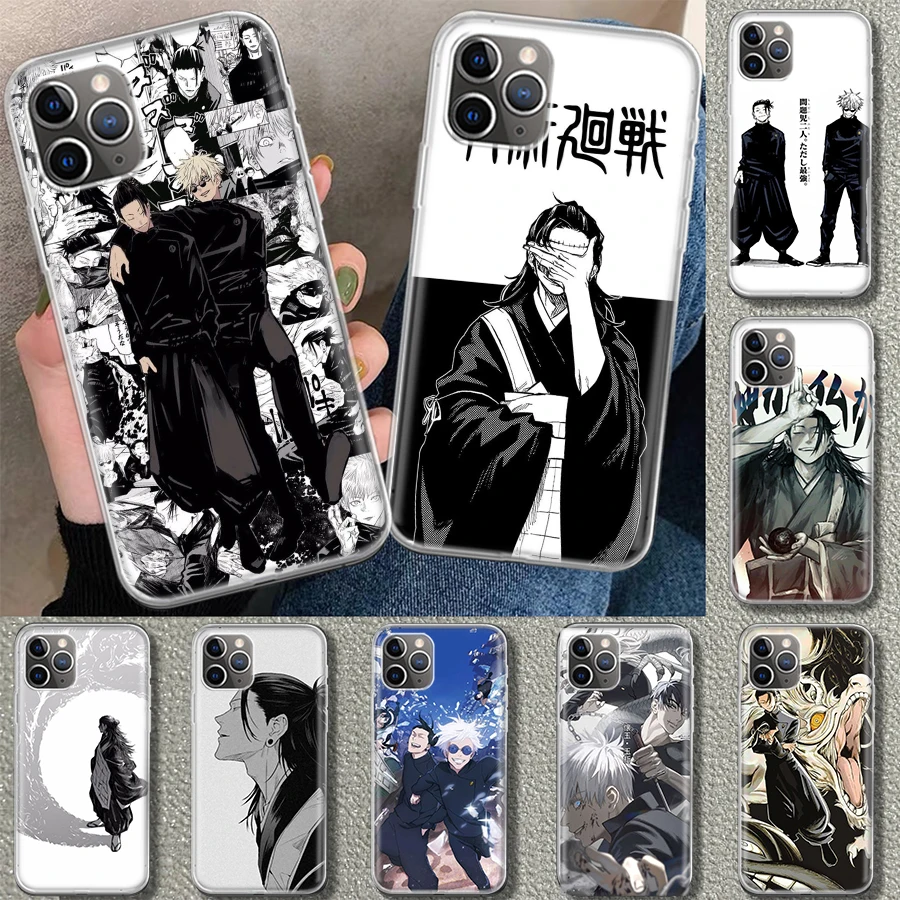 JujuKaisen Geto Suguru 휴대폰 케이스 커버, 아이폰 11, 14, 13, 12 미니, 15 프로 맥스, 애플 X, XS, XR, 7 플러스, 8 + 아트 맞춤형 펀다 