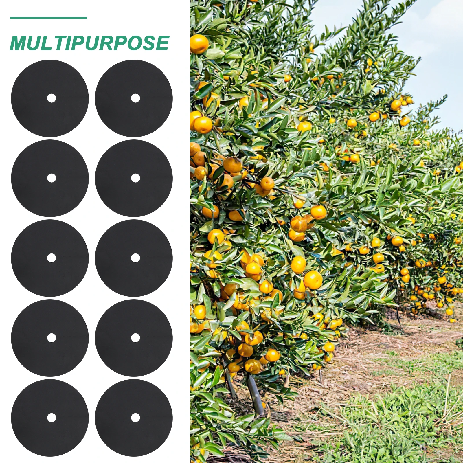 

10pcs Black Garden Weeding Cloth Durable Safe Nonwovens Practical Easy Use Tools Biodegradable EnvironmentallyFriendly Thickened