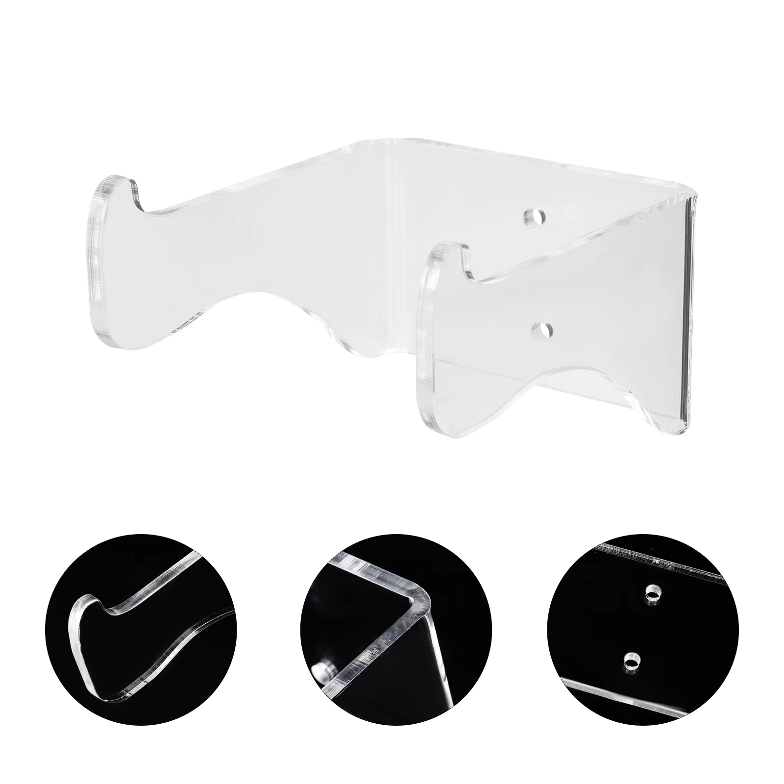 Ukulele Hanger Guitar Display Rack Acrylic Wall Mount Bracket String Instrument Holder Practical