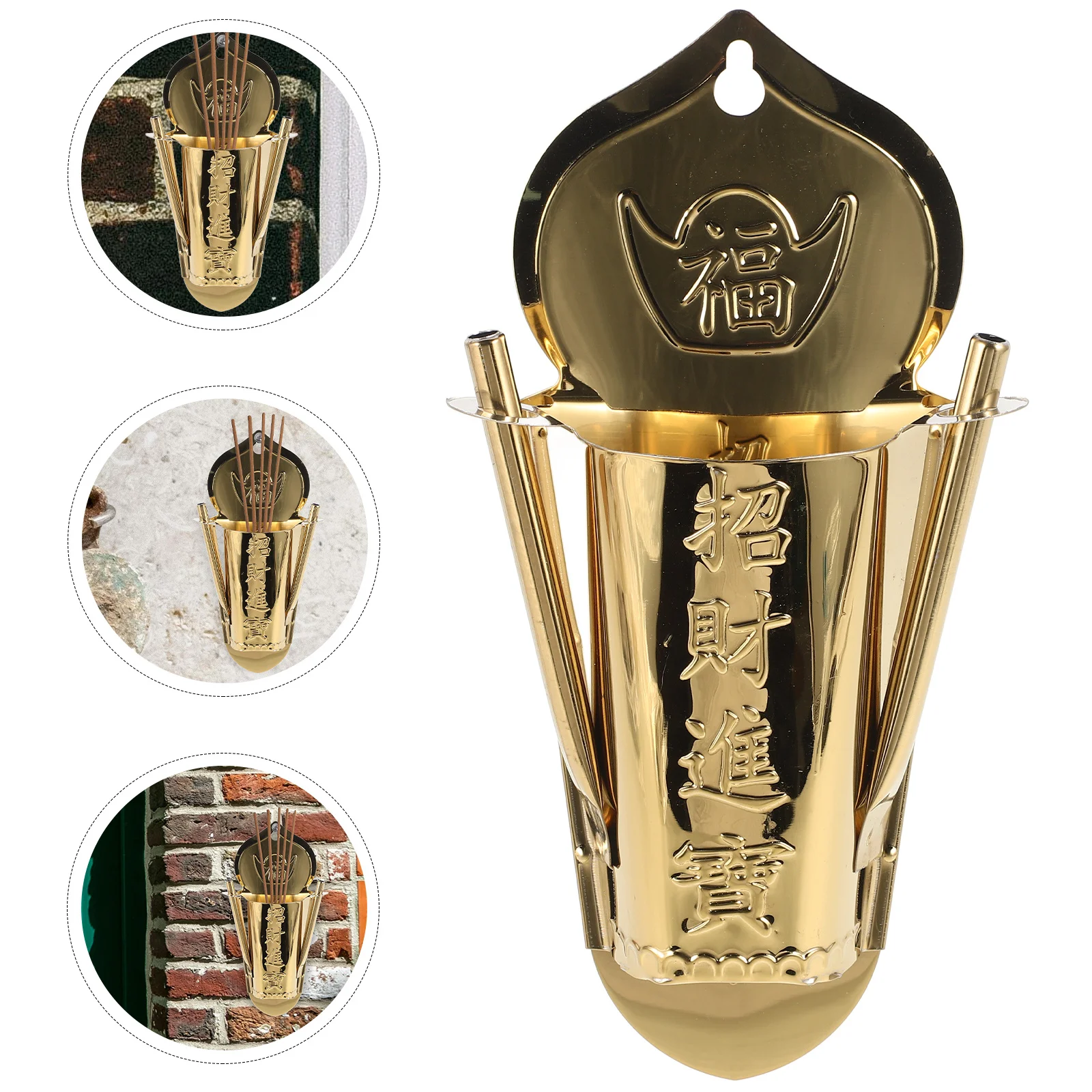 

Wall-Mounted Burner Chinese Style Censer Hanging Furnace For Home Office Yoga Studio Bedroom Decor Incense Holder Wall Hanging