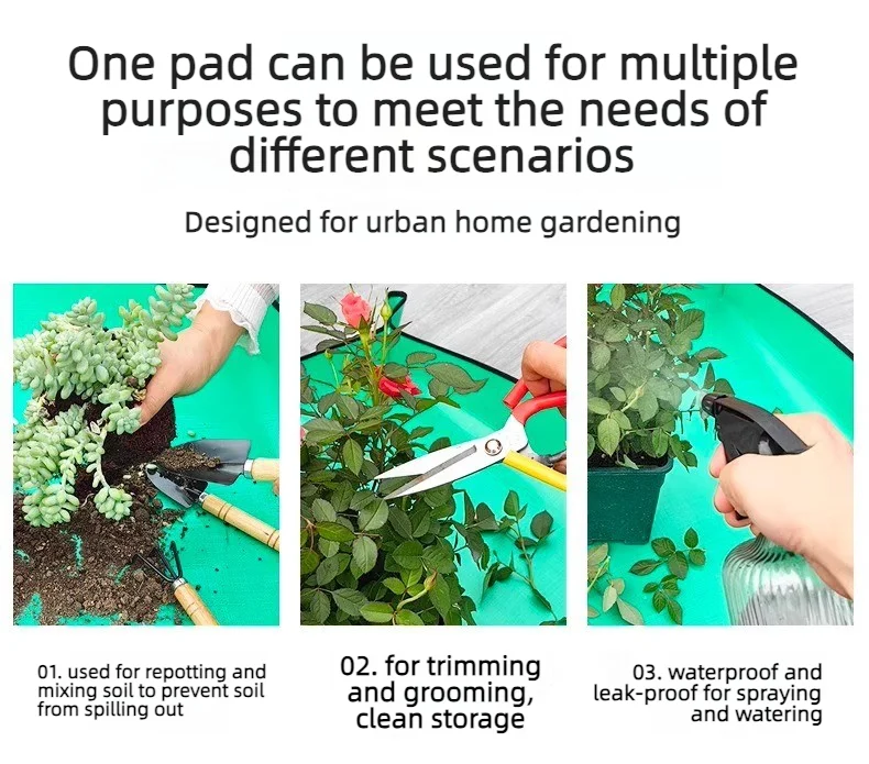 50*50cm Flower Pots Transplant - đánh giá và giá Repotting Mat