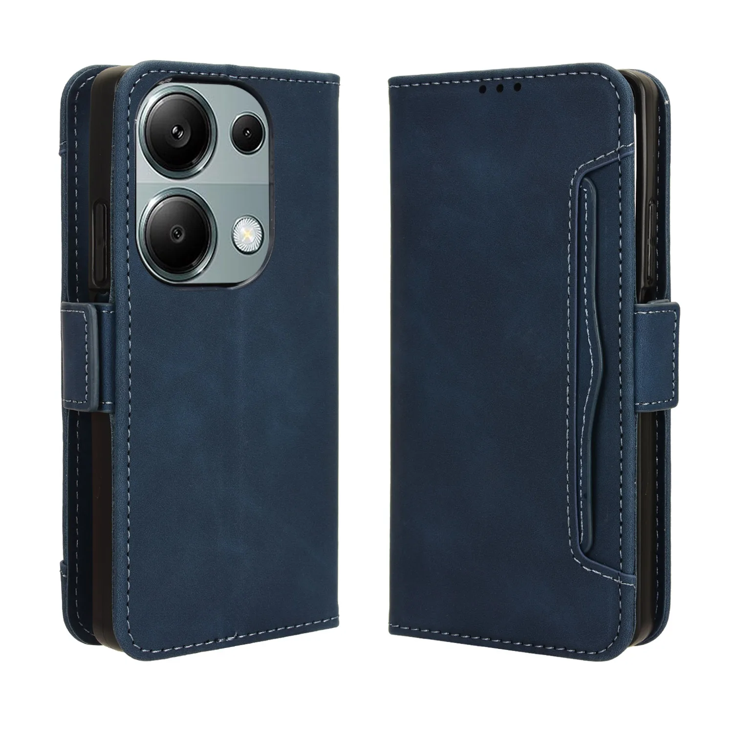 Flip Lederbezug für Xiaomi Redmi Note 13 Pro 4g ra68g fpca6g separate Typ viele Kartens teck platz Brieftasche stoß feste Hülle