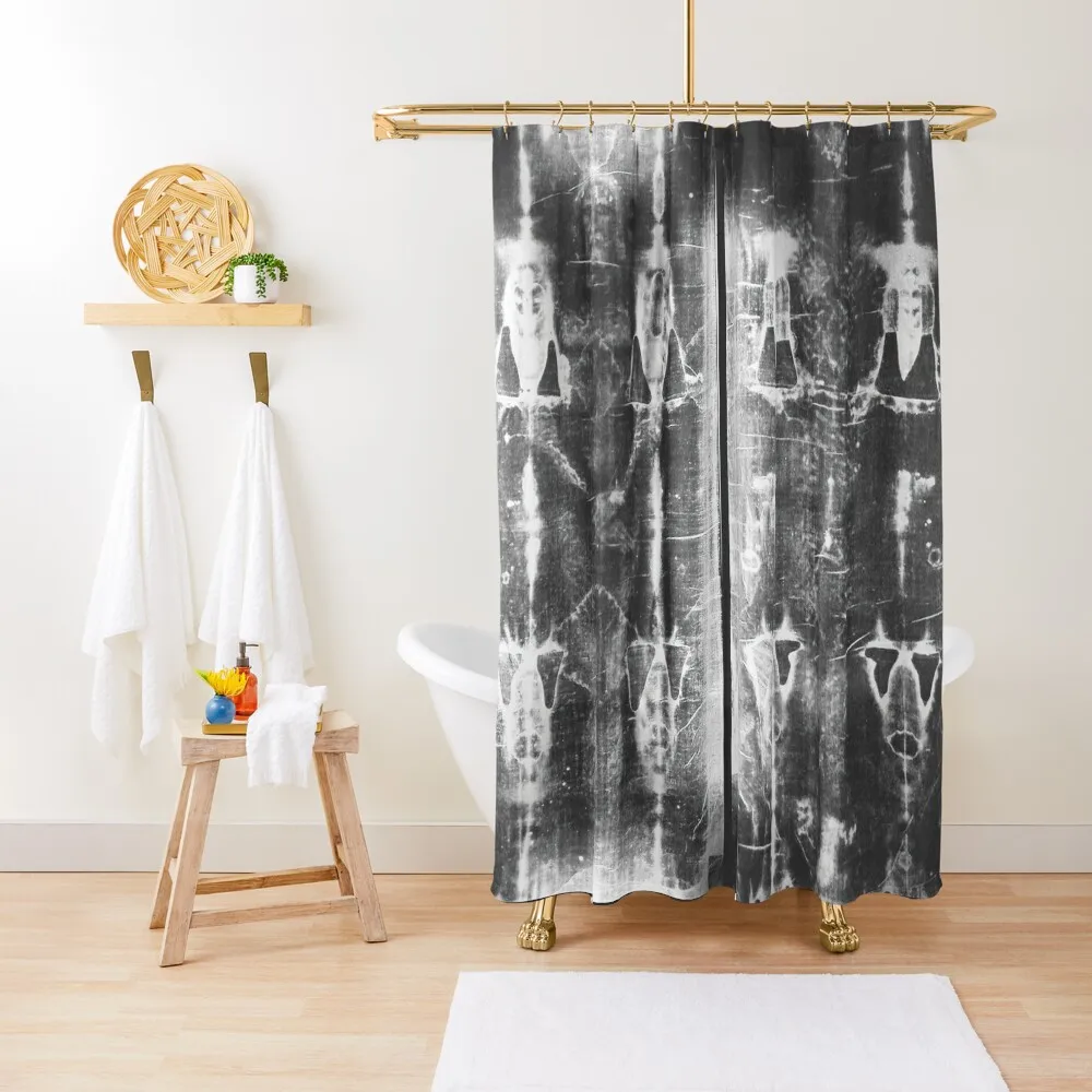 Shroud of Turin Holy Shroud Sacra Sindone Santa Sindone Negative Image 1898 Shower Curtain Cute Shower Luxury Bathroom Curtain