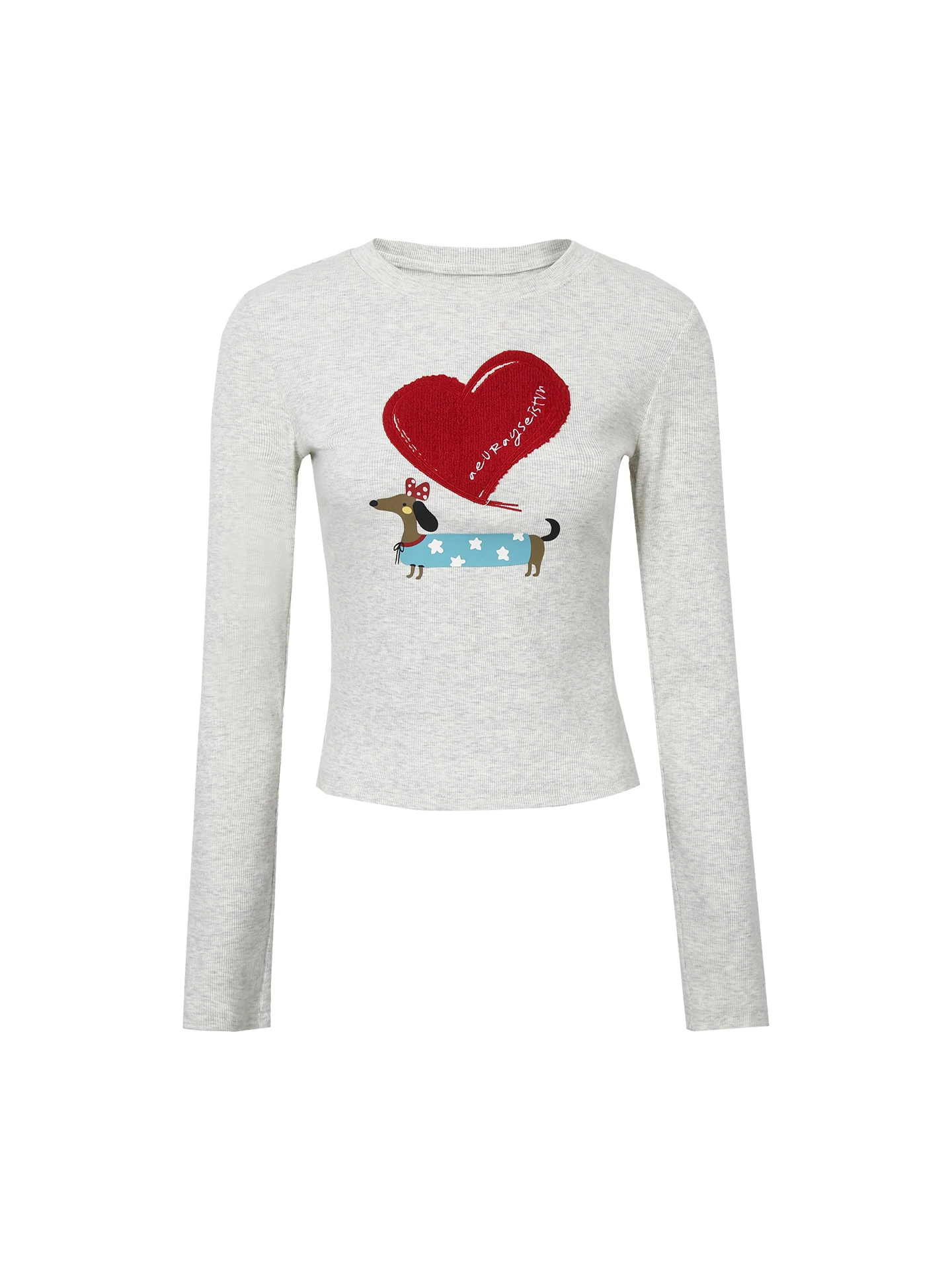 우아한 긴 소매 기본 셔츠 여성 패션 아름다운 이너웨어 티셔츠 스트레이트 컷 코튼 블렌드 편안한 착용감