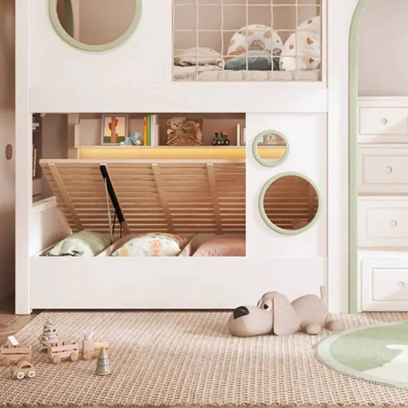 Luxuce Simple Kids Beds Safety Expandable Normal Custom Single Kids Bed Princess Girls Design Lettino Per Bambini Furniture Home