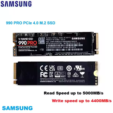 SAMSUNG SSD 990PRO Solid State Drive PCIe 4.0 M.2 2280 Internal Solid State Hard Drive TLC NVMe HDD Hard Drive Laptop Desktop